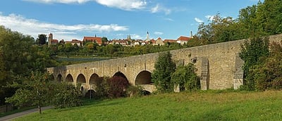Double Bridge over the Tauber River