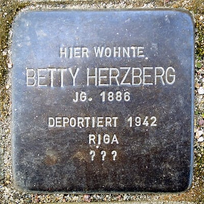 Stolperstein für Betty Herzberg